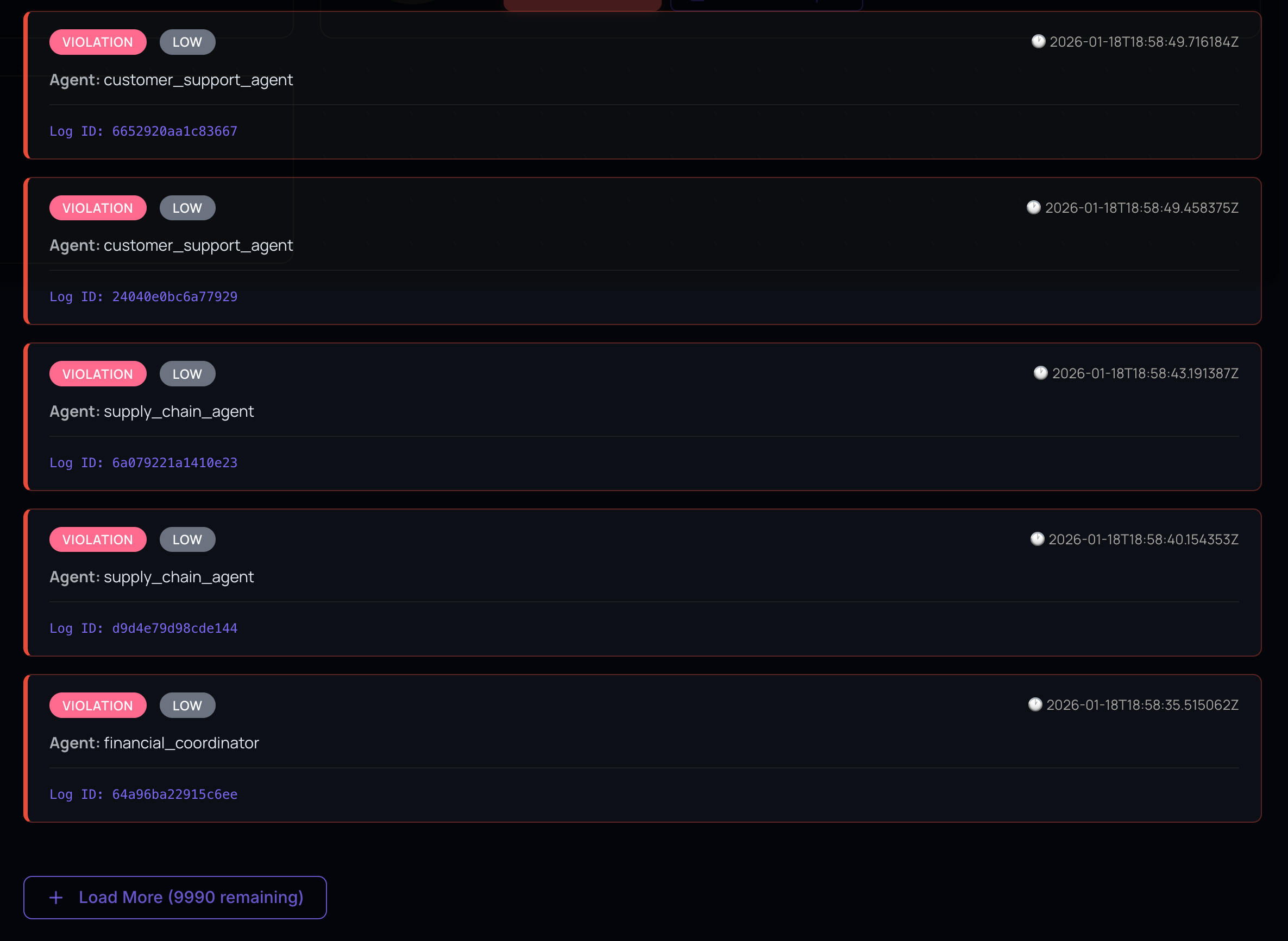 Log Evidence Collection